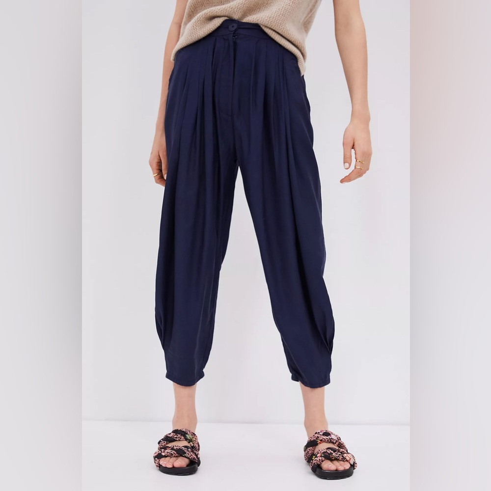 NWOT Anthropologie Astrid Pleated Harem Pants 8